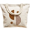 Geanta Canvas Tote pentru femei, model Solar Energy, 40x51 cm, Bej, BEKZ® 17 model Solar Energy