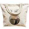 Geanta Canvas Tote pentru femei, model BTS Suga, 40x51 cm, Bej, BEKZ® 17 model BTS Suga