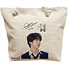 Geanta Canvas Tote pentru femei, model BTS Jin 2, 40x51 cm, Bej, BEKZ® 16 Geanta Canvas Tote pentru femei