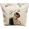 Geanta Canvas Tote pentru femei, model BTS J-Hope 2, 40x51 cm, Bej, BEKZ® 16 Geanta Canvas Tote pentru femei