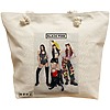 Geanta Canvas Tote pentru femei, model Blackpink 4, 40x51 cm, Bej, BEKZ® 16 Geanta Canvas Tote pentru femei