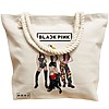 Geanta Canvas Tote pentru femei, model Blackpink 5, 40x51 cm, Bej, BEKZ® 17 model Blackpink 5