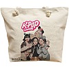 Geanta Canvas Tote pentru femei, model Blackpink k-pop, 40x51 cm, Bej, BEKZ® 16 Geanta Canvas Tote pentru femei