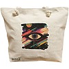 Geanta Canvas Tote pentru femei, model Celestial Eye 1, 40x51 cm, Bej, BEKZ® 17 Geanta Canvas Tote pentru femei