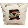 Geanta Canvas Tote pentru femei, model Celestial Eye 4, 40x51 cm, Bej, BEKZ® 16 Geanta Canvas Tote pentru femei