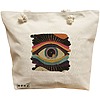 Geanta Canvas Tote pentru femei, model Celestial Eye 6, 40x51 cm, Bej, BEKZ® 16 Geanta Canvas Tote pentru femei