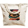 Geanta Canvas Tote pentru femei, model Celestial Eye 7, 40x51 cm, Bej, BEKZ® 17 model Celestial Eye 7