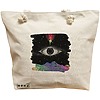 Geanta Canvas Tote pentru femei, model Celestial Eye 10, 40x51 cm, Bej, BEKZ® 16 Geanta Canvas Tote pentru femei