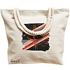 Geanta Canvas Tote pentru femei, model Celestial Eye 12, 40x51 cm, Bej, BEKZ® 17 model Celestial Eye 12
