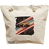 Geanta Canvas Tote pentru femei, model Celestial Eye 12, 40x51 cm, Bej, BEKZ® 16 Geanta Canvas Tote pentru femei