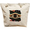 Geanta Canvas Tote pentru femei, model Celestial Eye 14, 40x51 cm, Bej, BEKZ® 16 Geanta Canvas Tote pentru femei