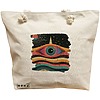 Geanta Canvas Tote pentru femei, model Celestial Eye 16, 40x51 cm, Bej, BEKZ® 16 Geanta Canvas Tote pentru femei