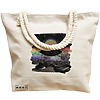 Geanta Canvas Tote pentru femei, model Celestial Eye 19, 40x51 cm, Bej, BEKZ® 17 model Celestial Eye 19