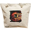 Geanta Canvas Tote pentru femei, model Celestial Eye 20, 40x51 cm, Bej, BEKZ® 16 Geanta Canvas Tote pentru femei