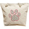 Geanta Canvas Tote pentru femei, model Paw, 40x51 cm, Bej, BEKZ® 16 Geanta Canvas Tote pentru femei