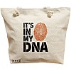 Geanta Canvas Tote pentru femei, model It's in My DNA, 40x51 cm, Bej, BEKZ® 16 Geanta Canvas Tote pentru femei