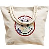 Geanta Canvas Tote pentru femei, model Splashy, 40x51 cm, Bej, BEKZ® 17 model Splashy