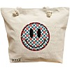 Geanta Canvas Tote pentru femei, model Pattern, 40x51 cm, Bej, BEKZ® 16 Geanta Canvas Tote pentru femei