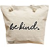 Geanta Canvas Tote pentru femei, model Be kind, 40x51 cm, Bej, BEKZ® 16 Geanta Canvas Tote pentru femei