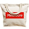 Geanta Canvas Tote pentru femei, model Mediocre, 40x51 cm, Bej, BEKZ® 17 model Mediocre