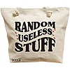 Geanta Canvas Tote pentru femei, model Random useless stuff, 40x51 cm, Bej, BEKZ® 16 Geanta Canvas Tote pentru femei