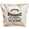 Geanta Canvas Tote pentru femei, model Emotional baggage, 40x51 cm, Bej, BEKZ® 17 model Emotional baggage