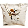 Geanta Canvas Tote pentru femei, Flower Lady 15, 40x51 cm, Bej, BEKZ® 17 Flower Lady 15