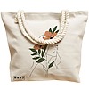 Geanta Canvas Tote pentru femei, Flower Lady 18, 40x51 cm, Bej, BEKZ® 17 Flower Lady 18