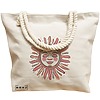 Geanta Canvas Tote pentru femei Happy Sun 2, 40x51 cm, Bej, BEKZ® 17 40x51 cm