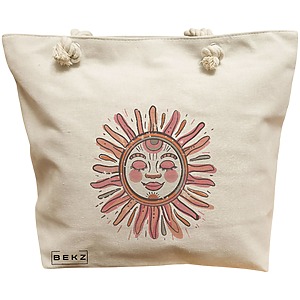 Geanta Canvas Tote pentru femei Happy Sun 2