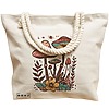 Geanta Canvas Tote pentru femei Colorful Mushrooms 4, 40x51 cm, Bej, BEKZ® 17 40x51 cm