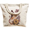 Geanta Canvas Tote pentru femei Colorful Mushrooms 8, 40x51 cm, Bej, BEKZ® 17 40x51 cm
