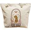 Geanta Canvas Tote pentru femei Boho Style 2, 40x51 cm, Bej, BEKZ® 16 Geanta Canvas Tote pentru femei Boho Style 2