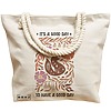 Geanta Canvas Tote pentru femei Boho Style 5, 40x51 cm, Bej, BEKZ® 17 40x51 cm
