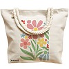 Geanta Canvas Tote pentru femei Boho Style 14, 40x51 cm, Bej, BEKZ® 17 40x51 cm