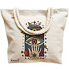 Geanta Canvas Tote pentru femei Energy Mood 4, 40x51 cm, Bej, BEKZ® 17 40x51 cm