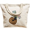 Geanta Canvas Tote pentru femei Travel Girl 12, 40x51 cm, Bej, BEKZ® 17 40x51 cm
