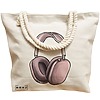 Geanta Canvas Tote pentru femei Travel Girl 15, 40x51 cm, Bej, BEKZ® 17 40x51 cm