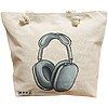 Geanta Canvas Tote pentru femei Travel Girl 16, 40x51 cm, Bej, BEKZ® 16 Geanta Canvas Tote pentru femei Travel Girl 16
