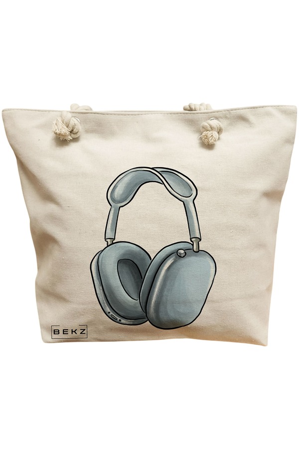 Geanta Canvas Tote pentru femei Travel Girl 16, 40x51 cm, Bej, BEKZ® 11 Geanta Canvas Tote pentru femei Travel Girl 16