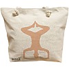 Geanta Canvas Tote pentru femei Yoga 1, 40x51 cm, Bej, BEKZ® 16 Geanta Canvas Tote pentru femei Yoga 1