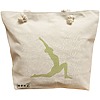 Geanta Canvas Tote pentru femei Yoga 2, 40x51 cm, Bej, BEKZ® 16 Geanta Canvas Tote pentru femei Yoga 2