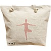 Geanta Canvas Tote pentru femei Yoga 4, 40x51 cm, Bej, BEKZ® 16 Geanta Canvas Tote pentru femei Yoga 4