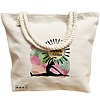 Geanta Canvas Tote pentru femei Yoga Vibes, 40x51 cm, Bej, BEKZ® 17 40x51 cm