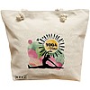 Geanta Canvas Tote pentru femei Yoga Vibes, 40x51 cm, Bej, BEKZ® 16 Geanta Canvas Tote pentru femei Yoga Vibes