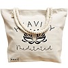 Geanta Canvas Tote pentru femei Yoga Havily Meditated, 40x51 cm, Bej, BEKZ® 17 40x51 cm