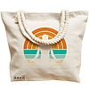 Geanta de Plaja Canvas Tote pentru femei Yoga 14, 40x51 cm, Bej, BEKZ® 17 40x51 cm