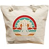 Geanta Canvas Tote pentru femei Yoga 18, 40x51 cm, Bej, BEKZ® 16 Geanta Canvas Tote pentru femei Yoga 18
