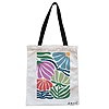 Geanta Canvas Tote pentru femei Boho Style 10, 38x34.5 cm, Alba, BEKZ®