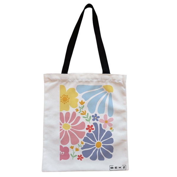 Geanta Canvas Tote pentru femei Boho Style 13, 38x34.5 cm, Alba, BEKZ® 1 Geanta Canvas Tote pentru femei Boho Style 13 38x34.5 cm Alba BEKZ®